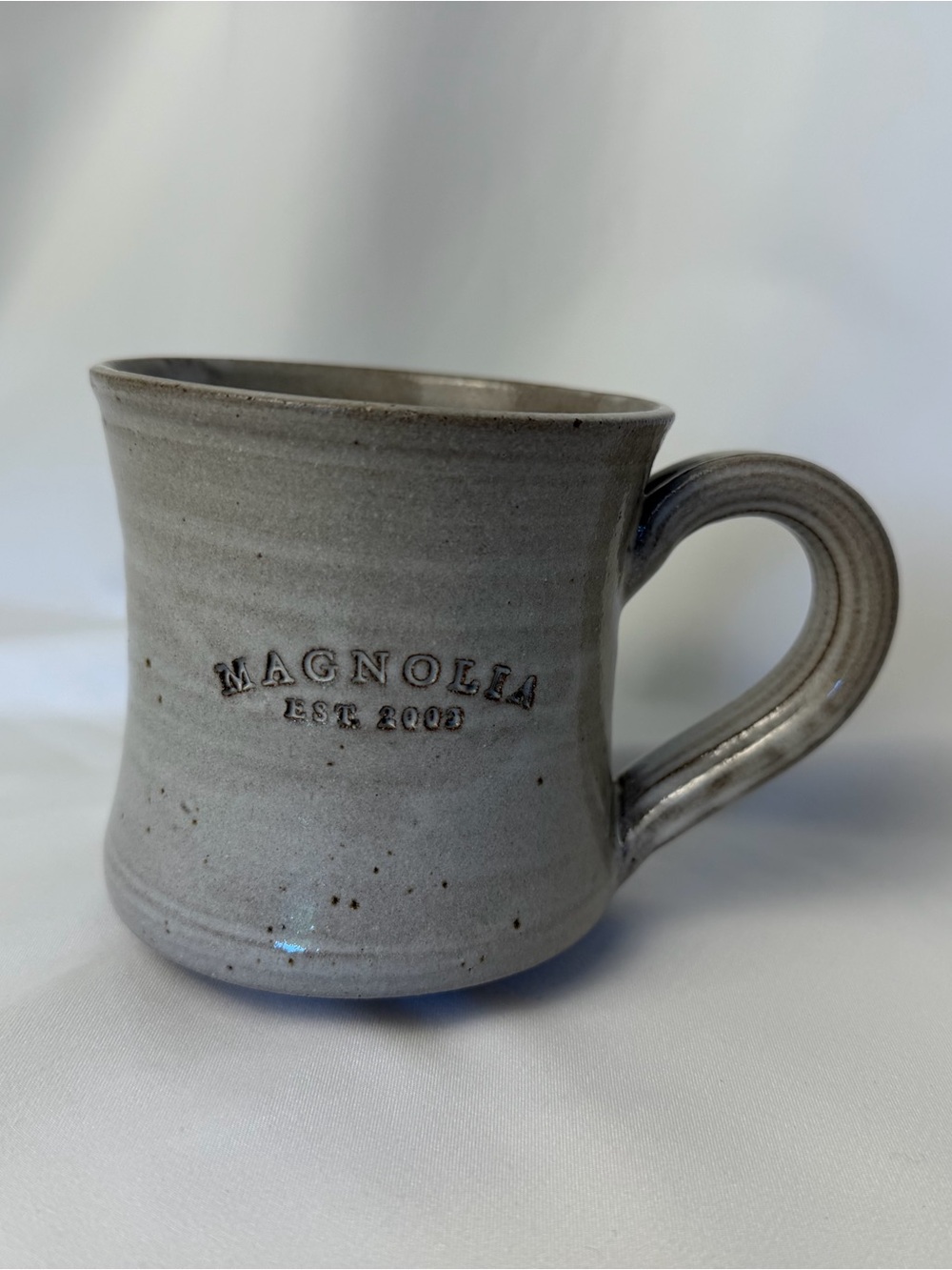 Magnolia Gray Speckled Ceramic Mug with Handle